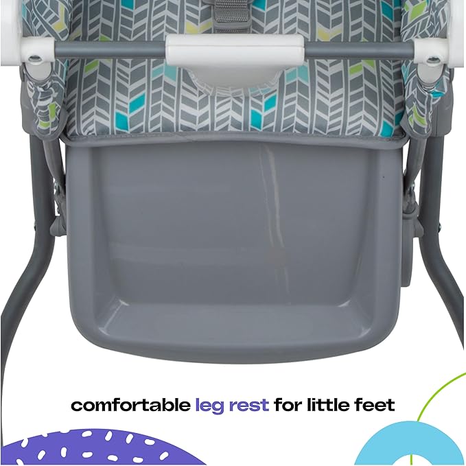 Cosco Kids Highchair for Baby, Simple Foldable High Chair, Convenient, Lightweight, and Compact Design, Spritz
