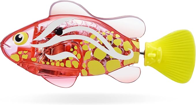 Robo Alive Robo Fish Series 2 (Hot Pink + Pink 2 Pack) by ZURU Robotic Swimming Fish Water Activated, Changes Color, Comes with Batteries, Amazon Exclusive,Multi,7165H