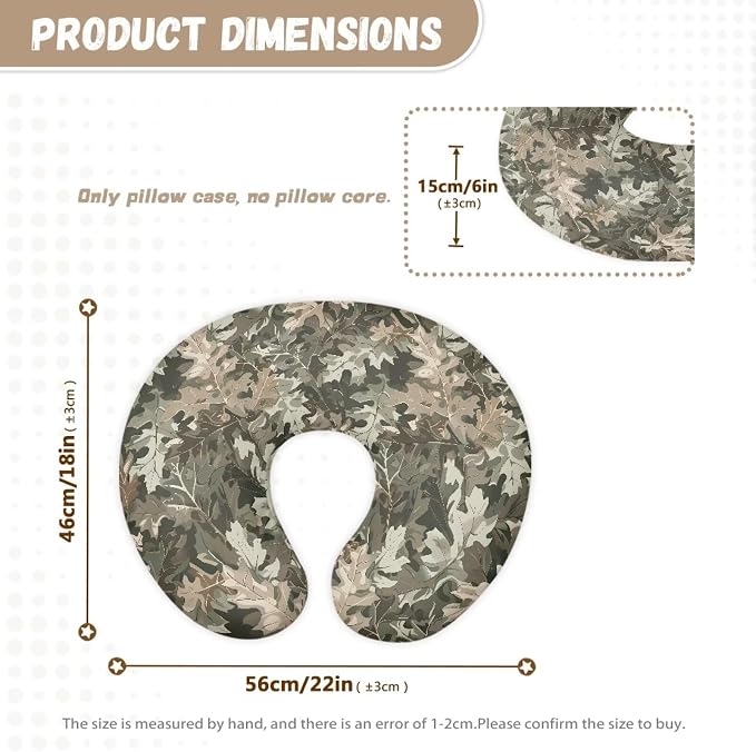 Dead Leaves Nursing Pillow and Positioner Detachable Newborn Original Breastfeeding Slipcover Case Washable Head Support Protector Cushion Propping Baby