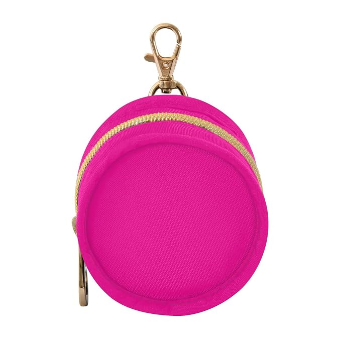 Hot Pink Pacifier Holder Case Newborn Pacifier Storage Pouch for Boys Girls Easy Attach to Diaper Bag Portable Baby Essentials Container