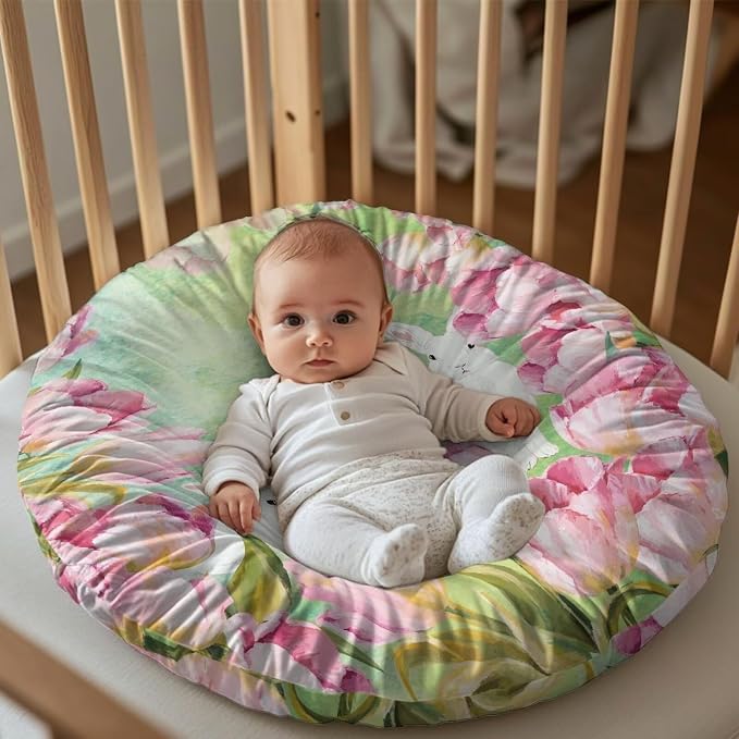 Cute Bunny Nursing Pillow Cover for Breastfeeding Pillows Breastfeeding Pillow Slipcovers for Baby Boys & Girls Ultra Soft Infant Nursing Pillowcase Pillow Case for Newborn