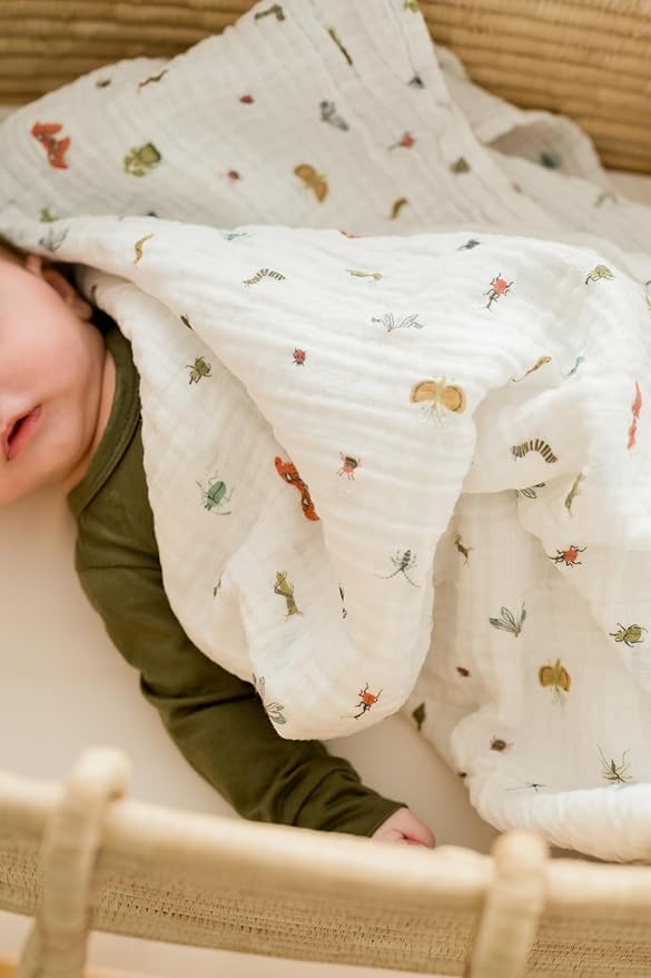 CLEMENTINE KIDS Muslin Infant Swaddles (Cutie Crawlies)