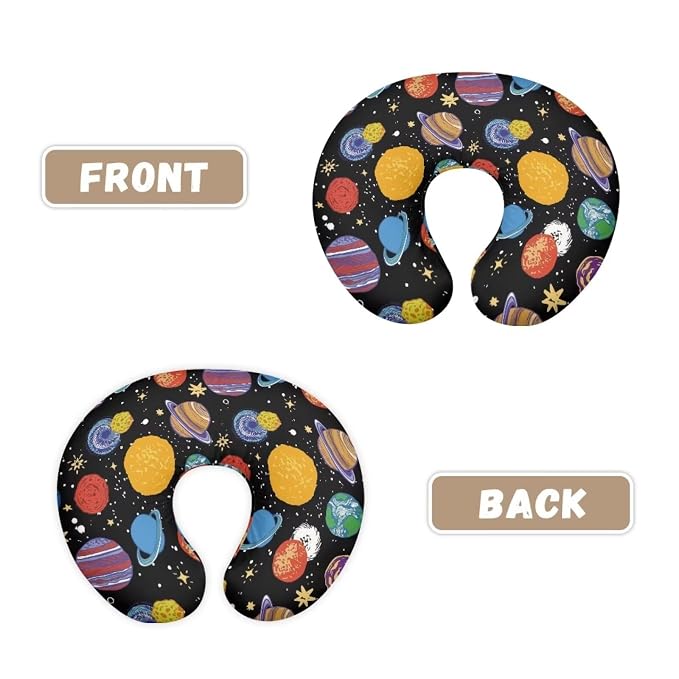 Night Planet Bottle & Breastfeeding Pillow Protection Cover Anti-Stains Comfortable Nursing Pillow Replacement Cover for Baby Boys Girls