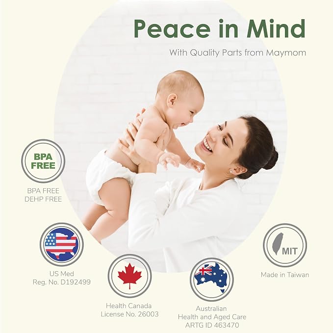 Maymom Colostrum & Storage Bottles Leak Proof Lids, Breastmilk Freezer or Refrigerator Storage, Made Without BPA; 12pc/pk