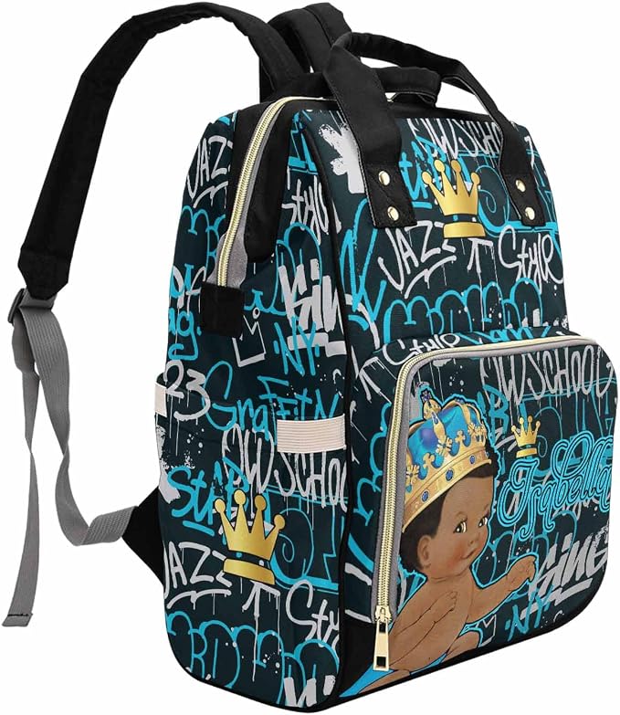D-Story Personalized Name Diaper Backpack With Name Text Cute Baby Bag For Mom Mommy Bag Adjustable Shoulder Straps Unisex