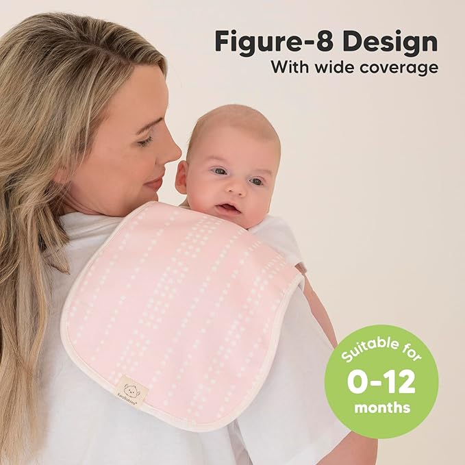 KeaBabies 4-Pack Baby Burp Cloths Baby Girl, Boy and 5-Pack Burp Cloths for Baby Boys and Girls - Cotton Burp Cloth Extra Large, Absorbent - Ultra Absorbent Burping Cloth, Burp Clothes