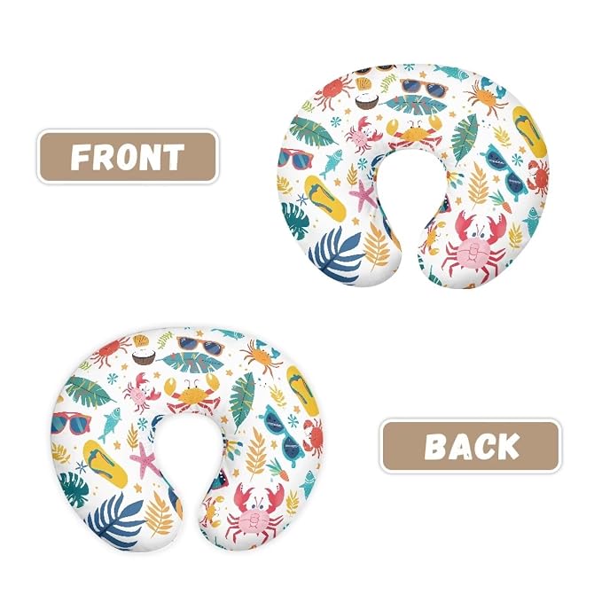 Colorful Leaves Nursing Pillow Covers, Nursing Pillow Slipcovers Breastfeeding Newborn Infant Feeding Cushion Cover Case