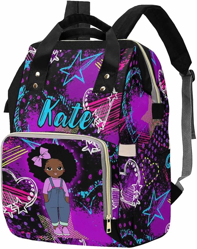 D-Story Customized Diaper Bag Diaper Costume Casual Daypack Hiking Bag Diaper Costume For Mothers Day Multifunction