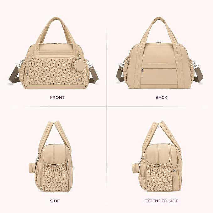 Telena Tote Diaper Bags, Travel Crossbody Large Capacity Hospital Bag for Women Labor Delivery with Pacifier Case