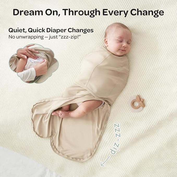 Momcozy Swaddles for Newborns, Quiet Fastener Swaddle Suitable for Infant 0-3 Months, New-Parent-Friendly Sleep Sack, Reduce Startle Reflex, Newborn Boys Girls Registry Essentials, 2-Pack, Meadow