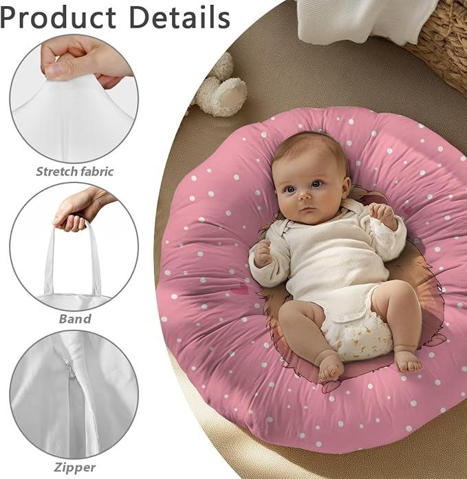Cute Guinea Pig Nursing Pillow Cover for Breastfeeding Pillows Breastfeeding Pillow Slipcovers for Baby Boys & Girls Ultra Soft Infant Nursing Pillowcase for Newborn