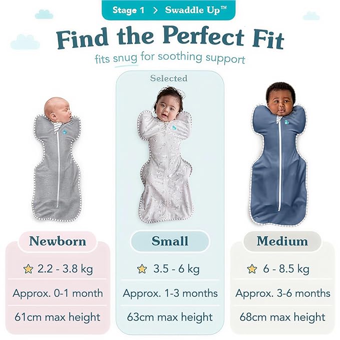 Love to Dream Swaddle Up Viscose from Bamboo, Arms Up Position, Soft and Sustainable Bamboo Fabric, Versatile Wearable Blanket, 1.0 TOG (20-24°C) Ideal for Moderate Temps, Medium 8-13 lbs, Boats Mist