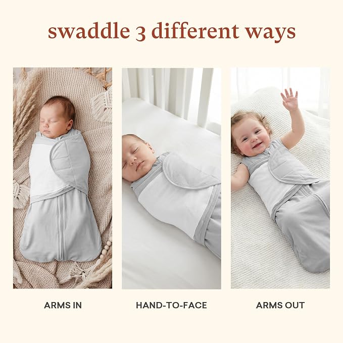 1.0 TOG Swaddle Sleep Sack, Adjustable Wearable Blanket for Infants and Newborns 0-3 Months, Perfect for New Moms, X-Small