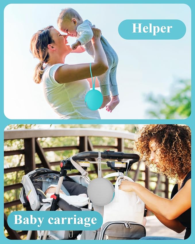 Pacifier Case, Holder for BPA Free Traveling Baby Essentials Set