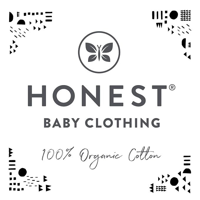 HonestBaby 3-Pack Organic Cotton Swaddle Blankets, Rose Blossom, One Size