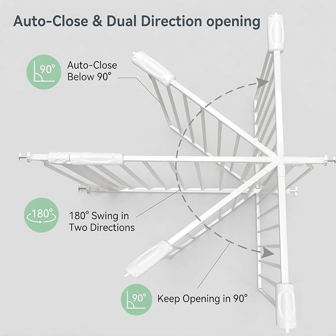 Extra Wide Baby Gate 67-71.5" Dog Gate for Doorways, Pressure Mounted No Drill Safety Gate for Kitchen, Hallways, White Metal Pet Gate for Dogs
