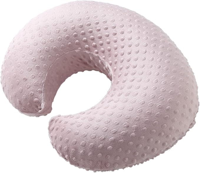 Baby Nursing Pillow and Body Positioner with Premium Slipcover for Breastfeeding for Baby Boys and Girls, Feeding Pillow with Breathable Comfortable Pillowcase (Sepia Rose)