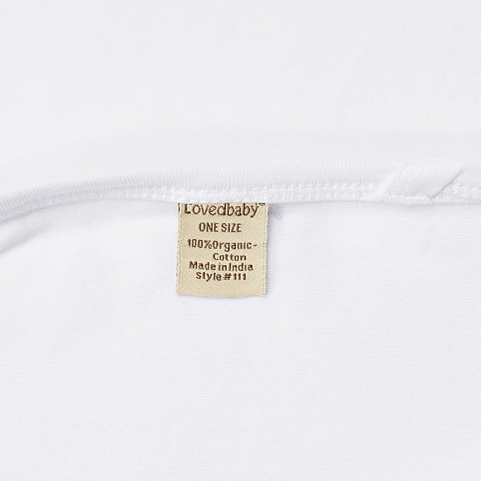 L'ovedbaby Unisex Baby Organic Cotton Swaddle Blanket, GOTS Certified, 37" x 37" Super Soft & Hypoallergenic