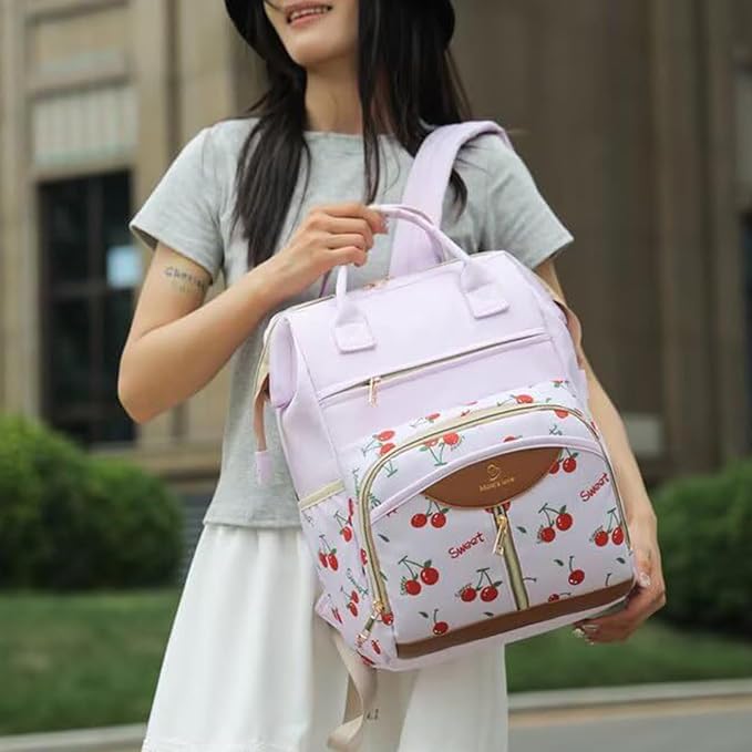 Diaper Bag Backpack, with Waterproof Design, 38x26x18cm, Maternity Nappy Tote, Multi-Pocket Daycare Bag, Spacious & Organized, for Daycare, Travel, Walks, Picnics