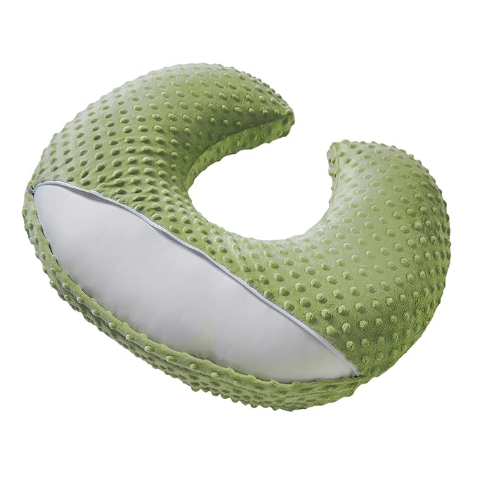 Nursing Pillow and Positioner for Breastfeeding, Ultra Soft Baby Breastfeeding Pillows for More Support for Mom and Baby, with Premium Removable Cover (Tarragon)