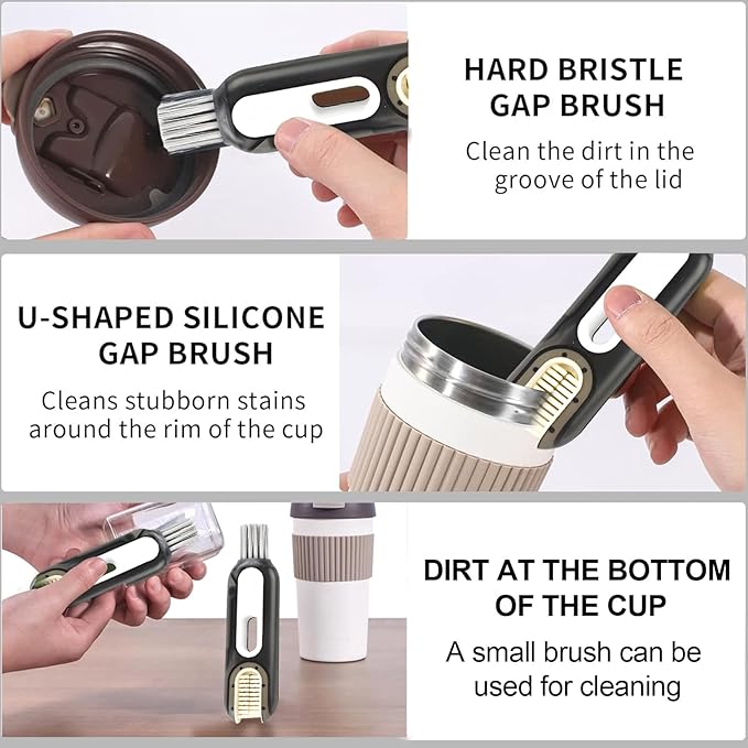 5-in-1 Long Handle Electric Water Bottle Brush, Straw Cleaner Brushes with Removable Brush Head, Water Bottle Brush, Bottle Brush,for Stanley Cups, Baby Bottles, Pacifiers