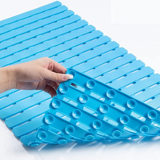 Bathtub Mat Non Slip - Sheepping Shower Mat Machine Washable Anti Slip Bath Mat for Tub, Quick Drain Tub Mat with Suction Cups for Bathroom