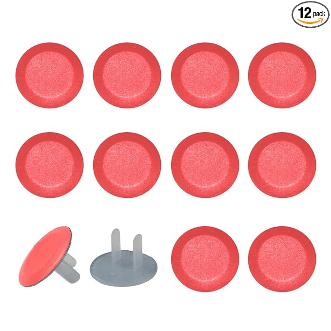 Outlet Covers, Child Safe, Easy Install, Pure Pink Pattern