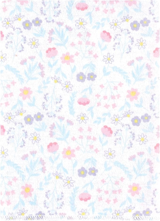 Hudson Baby Unisex Baby Flannel Burp Cloth 12pk, Garden Fairies, One Size