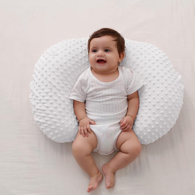 Nursing Pillow Cover, Breastfeeding Pillow Slipcover Snugly Fits for Nursing Pillow for Baby Boys and Girls, Premium Quality Microfiber, Ultra Soft Comfortable (Cloud Dancer)