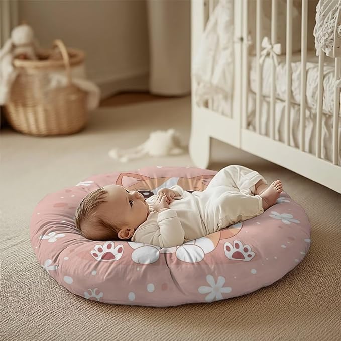 Cute Kitten Pillow Covers for Breastfeeding Pillow Soft and Stretchy Breastfeeding Pillow Covers for Breastfeeding Mom,Cozy Nursing Slipcover for Boys and Girls Pillowcase