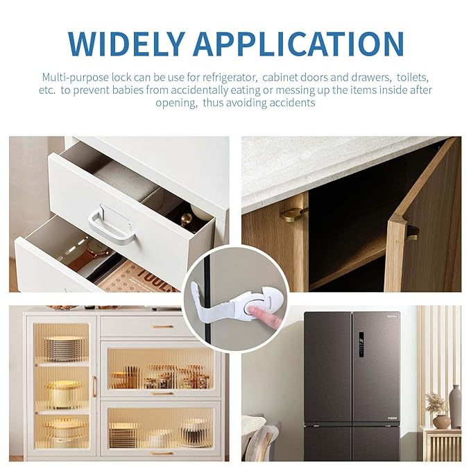 10 Pack Child Safety Ribbon Locks.