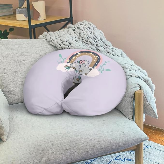 Rainbow Koala Nursing Pillow Cover Breast Feeding Pillow Support Positioner Lounger Slipcover for Baby Boy Girl Newborn Infant