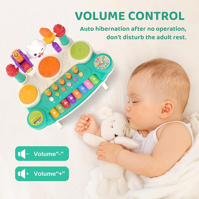20 in 1 Baby Musical Toys ??Interactive Piano Keyboard Drum Set for 6 9 12 18 Month, Toddlers 1-4, Educational Learning Toys for Boys Girls, First Birthday Gift 1 2 3 4 Year Old, Infant Toys