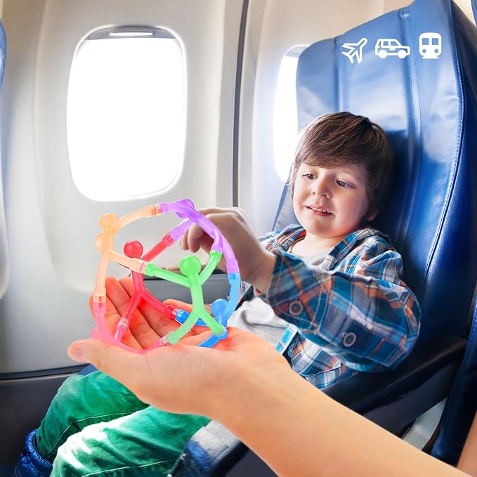 48pcs Travel Magnetic Toys for Kids Toddlers: Portable & Durable for Airplane Road Trip Car Travel Games, Magnetic-People-Magnet-Men, Creativity & Educational, Fidget Toys for Classroom Office