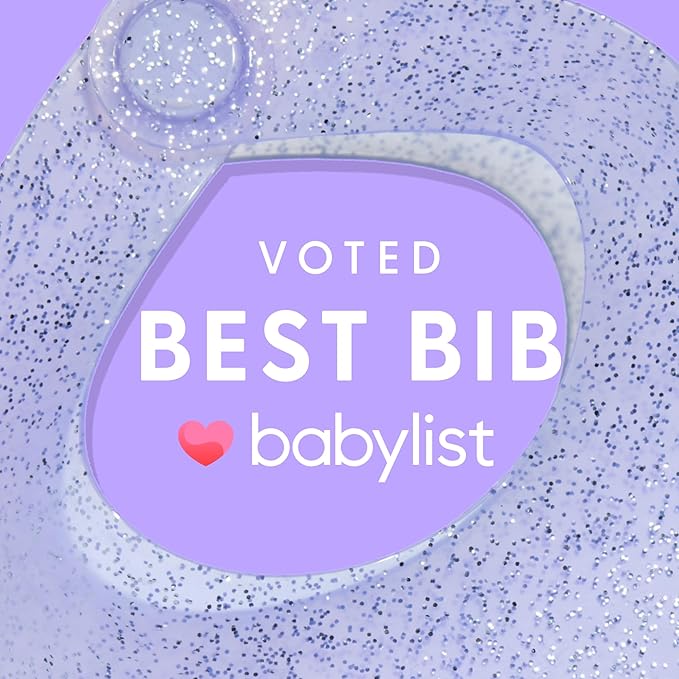 Magnetic Silicone Baby Bib ??Waterproof, Dishwasher Safe, BPA Free Food-Grade, Feeding Bib for Infants and Toddlers