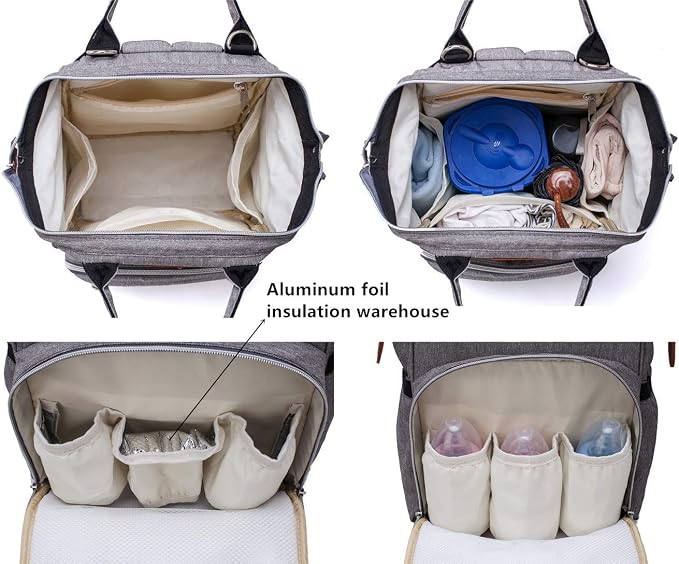 Diaper Bag Backpack for Baby Boy Girl, Multi-Function Diaper Bag for Baby Care,Diaper Bags Essentials for Mom, Dad