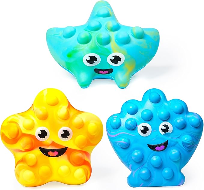 Tub Works® Tub Poppers??Popping Kids & Toddler Bath Toys, 3 Pack | Push, Poke, Squish & Pop it Fidget Toys for The Bathtub | Irresistible Bubbles with Satisfying 'Pops' | Multi Sensory Kids Bath Toys