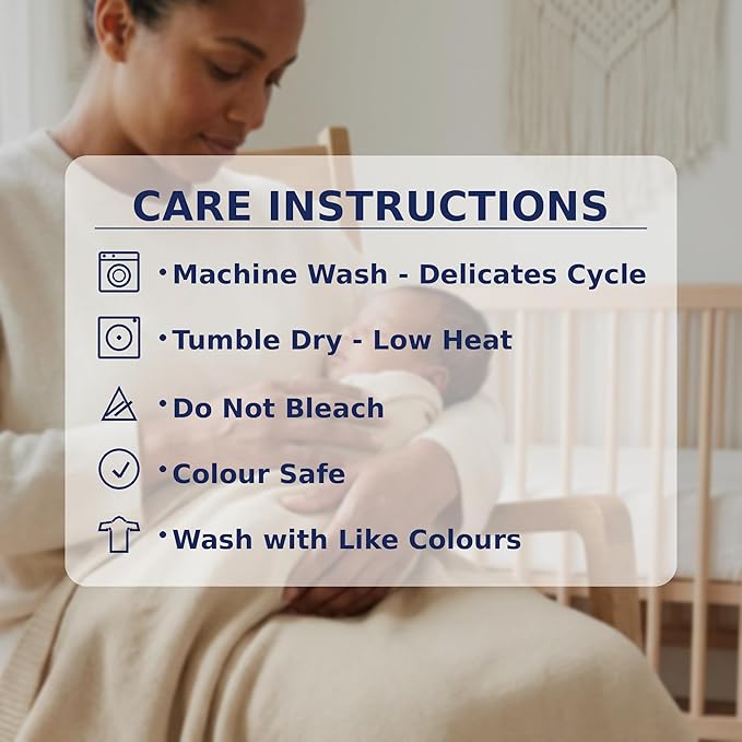 The Classic Blanket - 100% Organic Cotton Baby Blanket, American Made, 30x40in - Bassinet, Crib, Stroller - Gift Registry Baby Shower for Newborns and Kids (Navy)