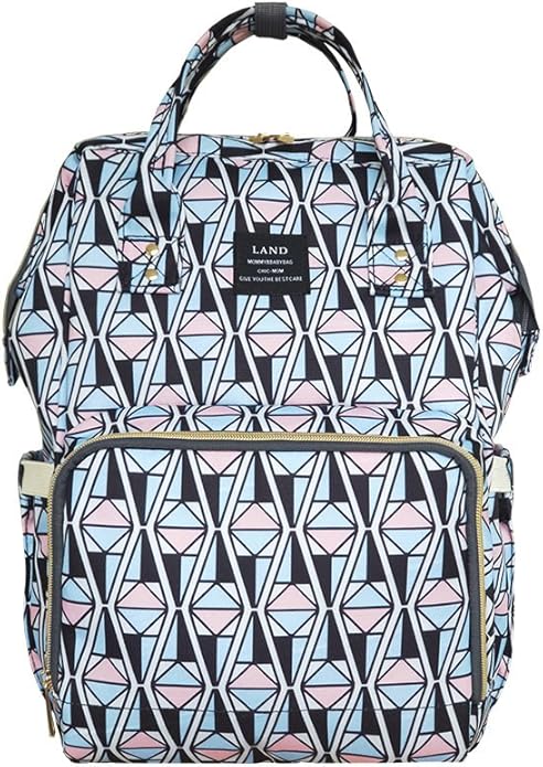 Land diaper bag multi-function waterproof travel backpack nappy bags insulated compartment pockets wipes pocket