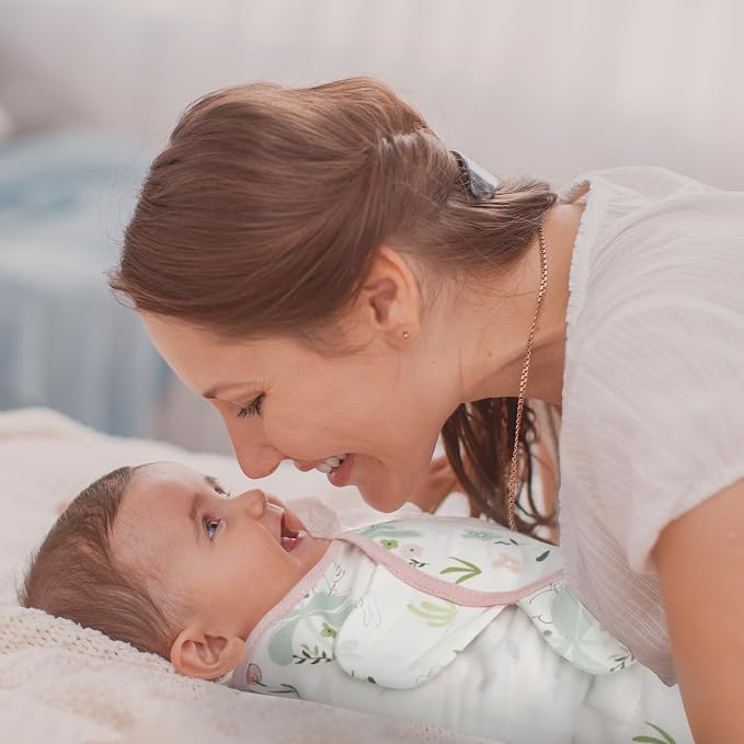 Baby Swaddle Sleep Sack 3 Pack, Organic Cotton Newborn Swaddle Wraps for 0-3 Months, Adjustable Wings, Breathable Soft Swaddling Blankets for Infant Boys Girls, Baby Sleep Essentials