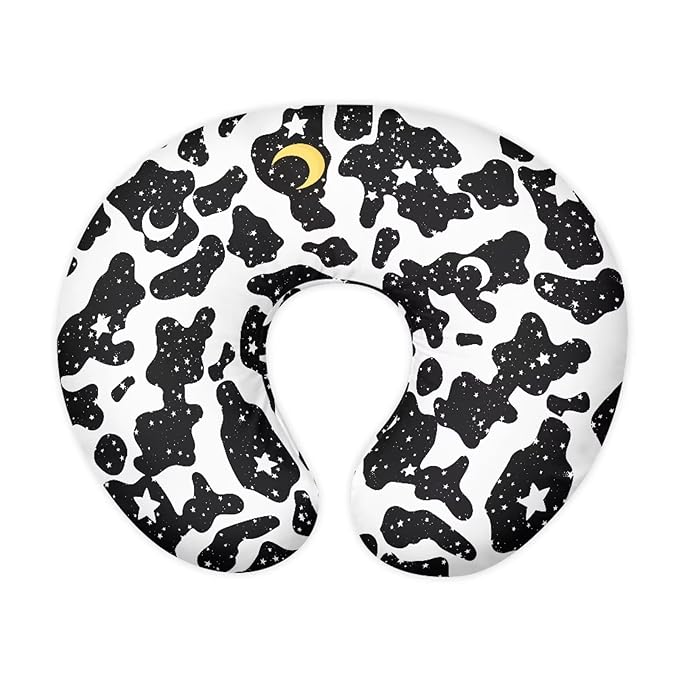 Multi Star and Cow Stripes Breastfeeding Pillow Slipcover for Baby Breastfeeding Nursing Pillow Slipcovers Super Soft Breathable and Washable