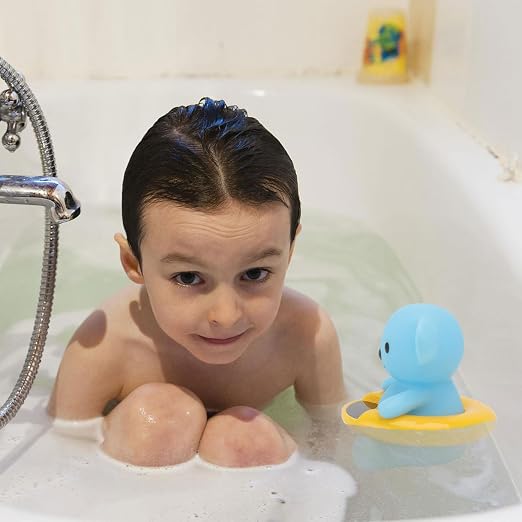 Bear-Shaped Shower Thermometer, Cute Bath Water Temperature Monitor for Newborns, Sky-Blue Safety Bath Thermometer for Bathtub Use, 1pcs