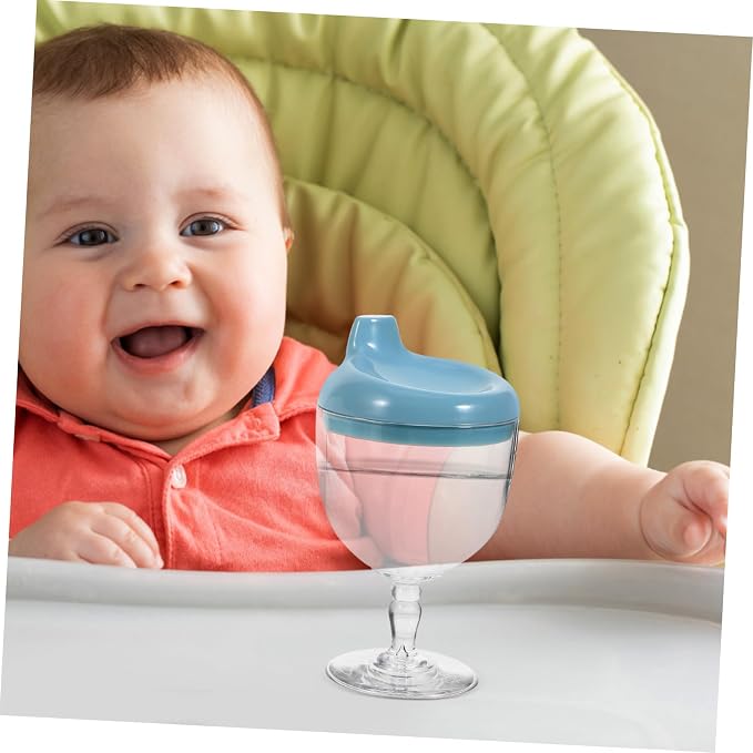 2pcs Boy Girl Training Cup Detachable Water Goblets for Boys and Girls Multi-function Sippy Cups Blue and White Unbreakable Design for Easy Drinking and Learning