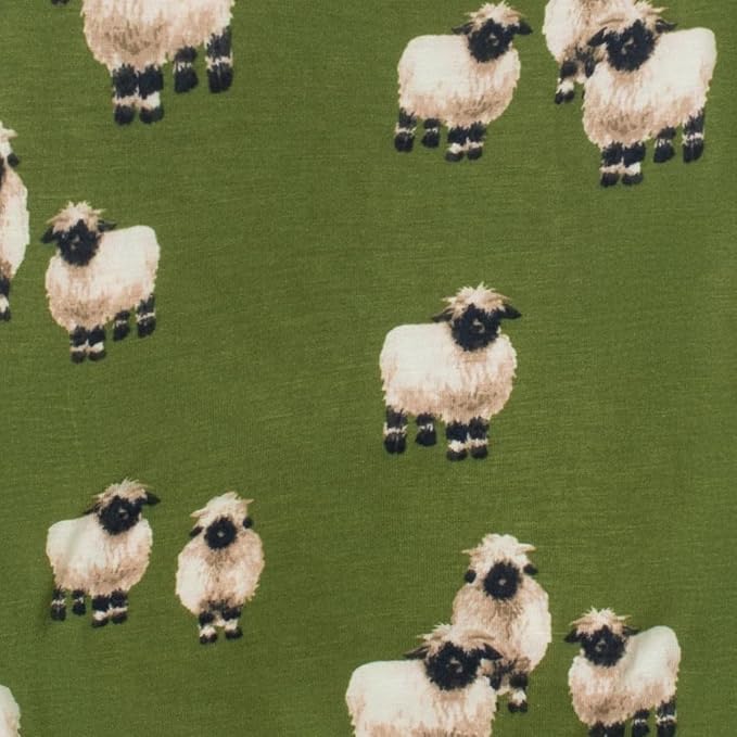 Milkbarn Baby Swaddle Blanket - Soft & Gentle 100% Rayon from Bamboo - Nursery Swaddling Blankets for Boys and Girls, Valais Sheep
