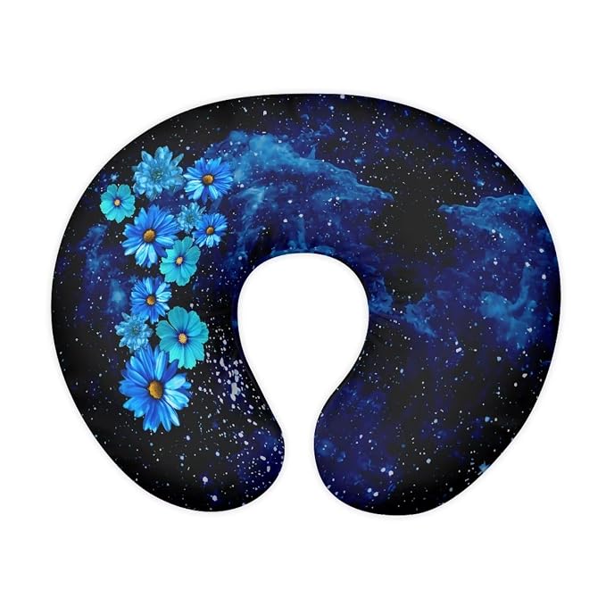 Blue Daisy Nursing Pillow Cover, Removable Nursing Covers for Breastfeeding Pillows Ultra Soft Comfortable Slipcover for Baby Boy and Girls