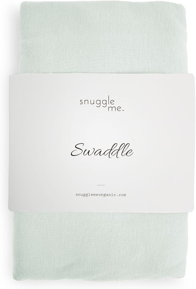 snuggle me Swaddle | Organic Cotton Swaddle Blanket, Soft Stretch, 47 x 47 inches (Sage)