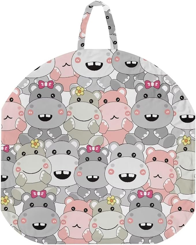 Cute Hippo Nursing Pillow Cover Neutral Breastfeeding Pillow Cover Fits 26in*24in Nursing Pillow for Baby Boy Girl Neutral Baby Nursing Pillow Cover Newborn Gift Choice for Mom