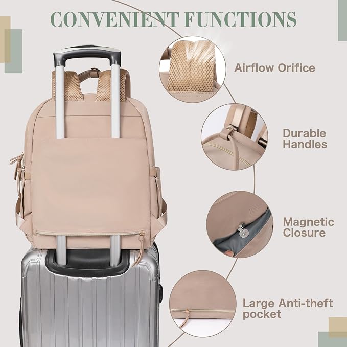 Diaper Bag Backpack Baby Bags with Changing Pad Large Newborn Maternity Bags,18 Pockets,Insulated Pockets,Stroller Straps,Khaki