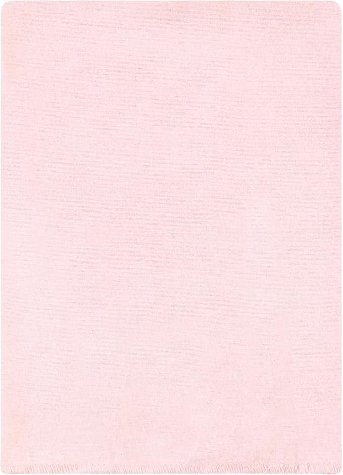 Hudson Baby Unisex Baby Cotton Flannel Burp Cloths Bundle, Pink Bows, One Size