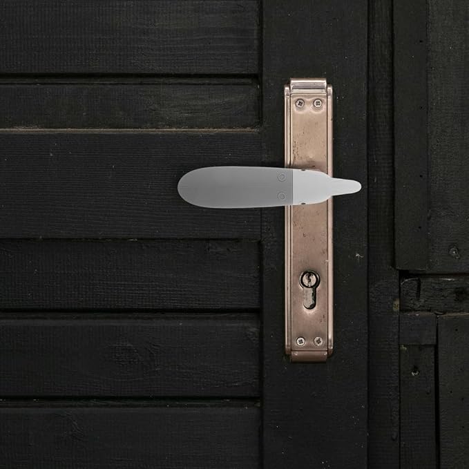 Child Proof Door Handle Covers 2 Pack Silicone Anti-Collision Sleeve Door Knob Protective Pads for Entry Bedroom Doors Wall Protection